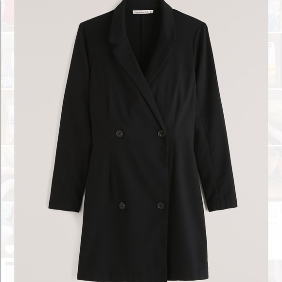 BNWT Black Abercrombie Blazer Dress (XS) - Picture 1 of 7